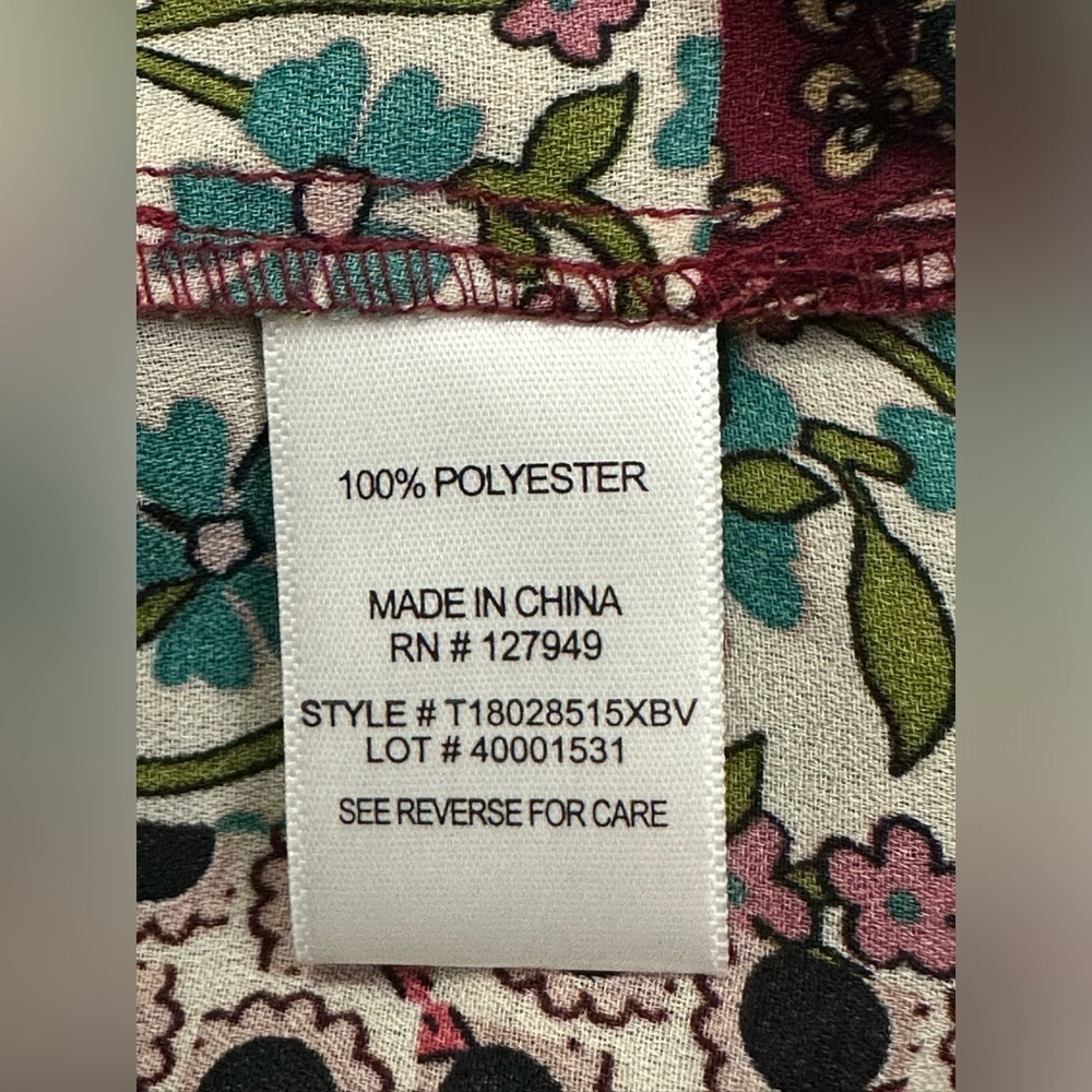 Floral Multicolor Women's Top - Picture 14 of 16